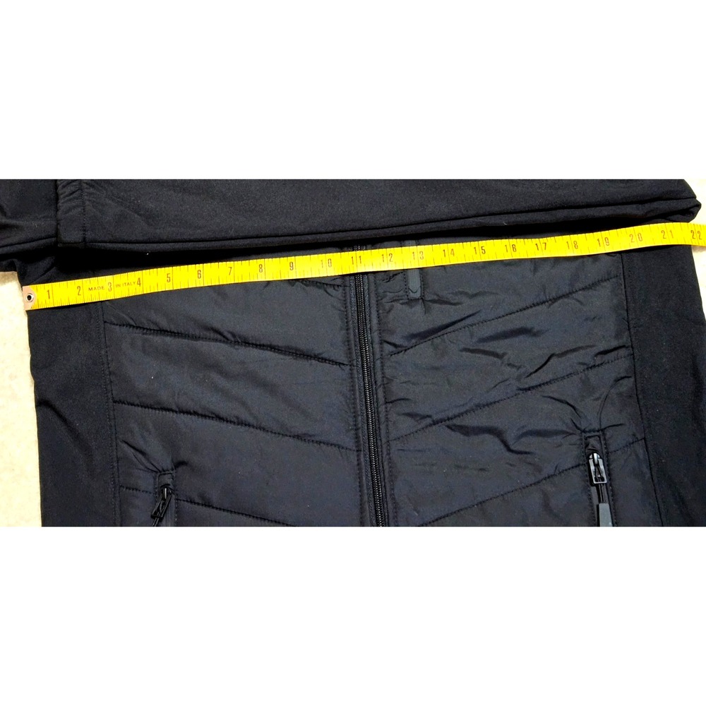 Canada Weather Gear Hooded Hybrid Soft Shell Puffer Jacket Womens M Black NWT - Picture 6 of 13